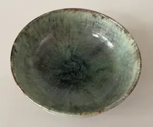 Frans Slot - Kunstaardewerken kom met hazevel glazuur op voet kopen? Bied vanaf 48!