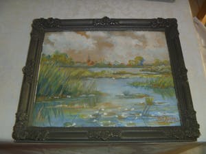 Piet Spijker - afgeprijsd , laatste kans -mooie aquarel , gesigneerd en ingelijsd in oude lijst kopen? Bied vanaf 49!