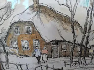 Jos van Dijk - Winterlandschap kopen? Bied vanaf 150!