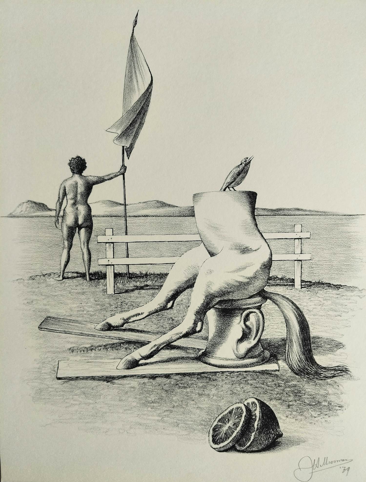 Joop Moesman - gesigneerde litho kopen? Bied vanaf 139!