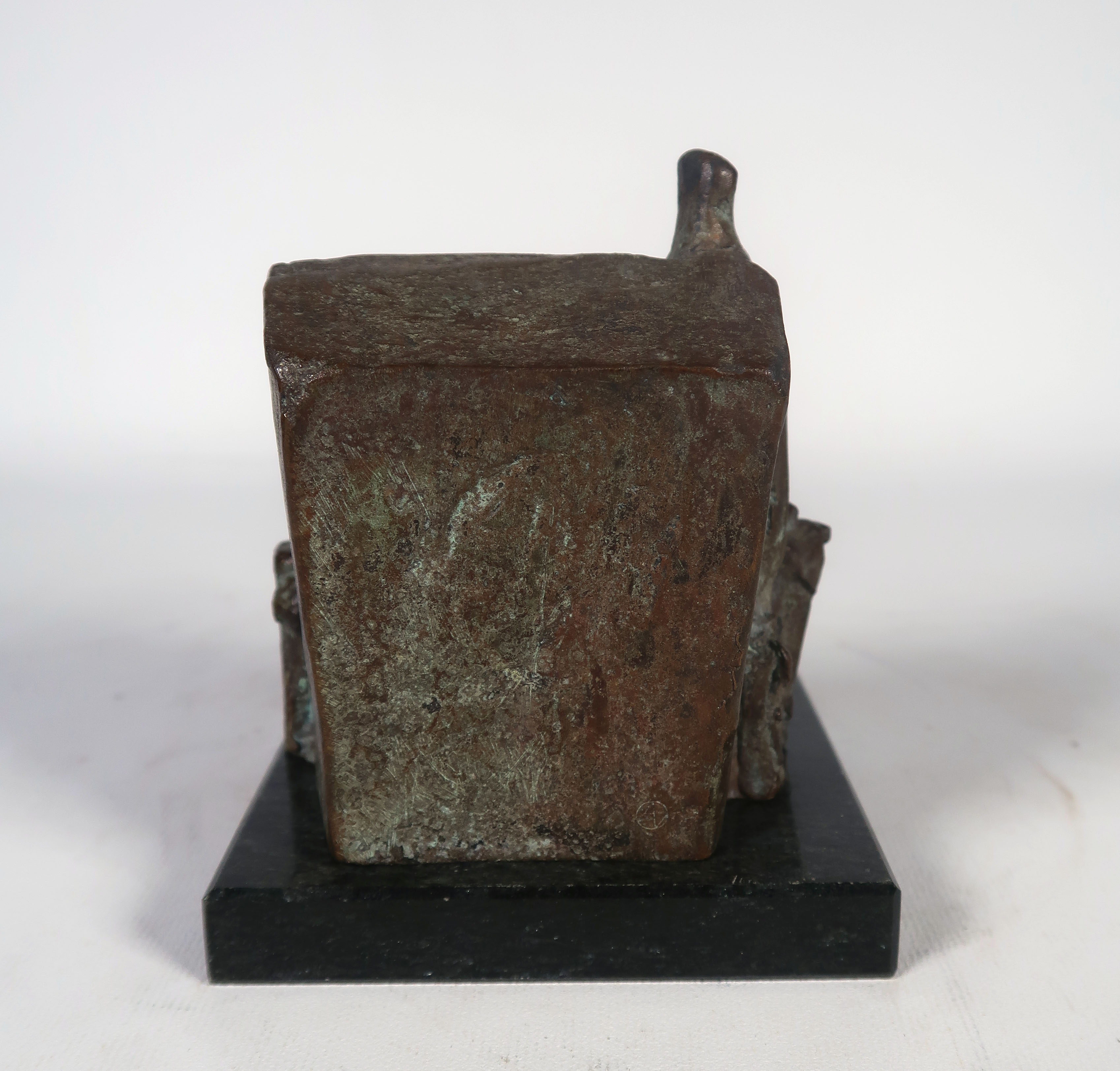 Brons (Onbekend) - Brons en graniet, Stilleven met fruitmand kopen? Bied vanaf 1!