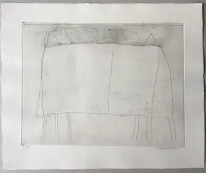 Klaas Gubbels - ‘Koningstafel’ - gesigneerde ets - 1970-2005 kopen? Bied vanaf 250!