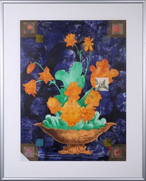 Harald Vlugt - Litho en collage, Human Jungle II - Ingelijst (Groot) kopen? Bied vanaf 40!