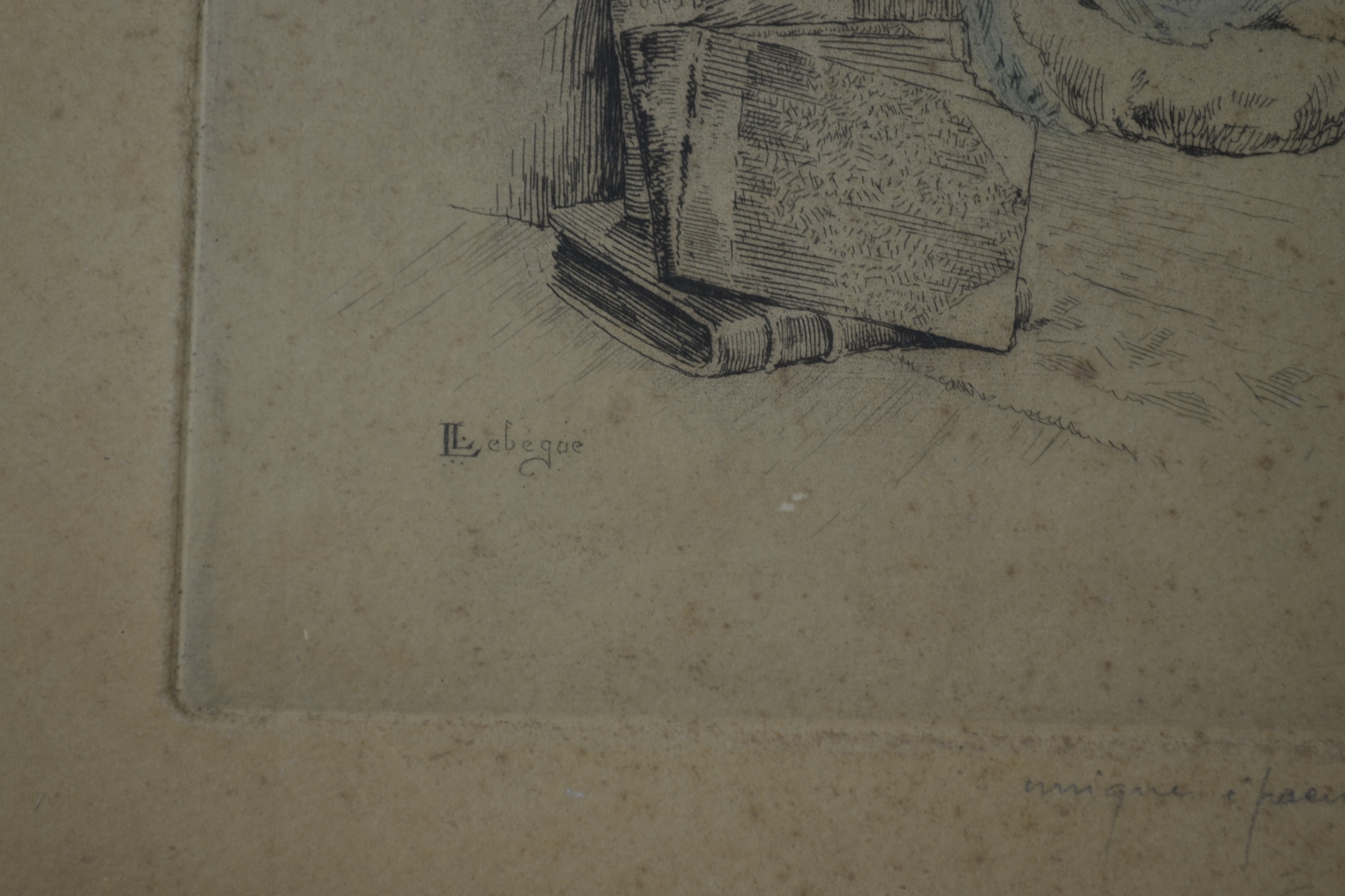 Leon Le Begue - portret vrouw, ets  kopen? Bied vanaf 30!