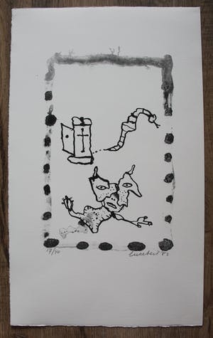 Lucebert - 5 litho's + 5 gedichten in portfolio map - 1982 kopen? Bied vanaf 995!