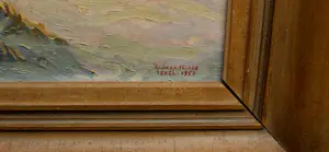 Ad Blok van der Velden - Ingelijste olieverf op doek: "Duingezicht Texel" - 1951 kopen? Bied vanaf 1000!