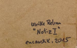Ulrike Rehm - Gemengde techniek op encaustiek op paneel, Notiz I kopen? Bied vanaf 1!