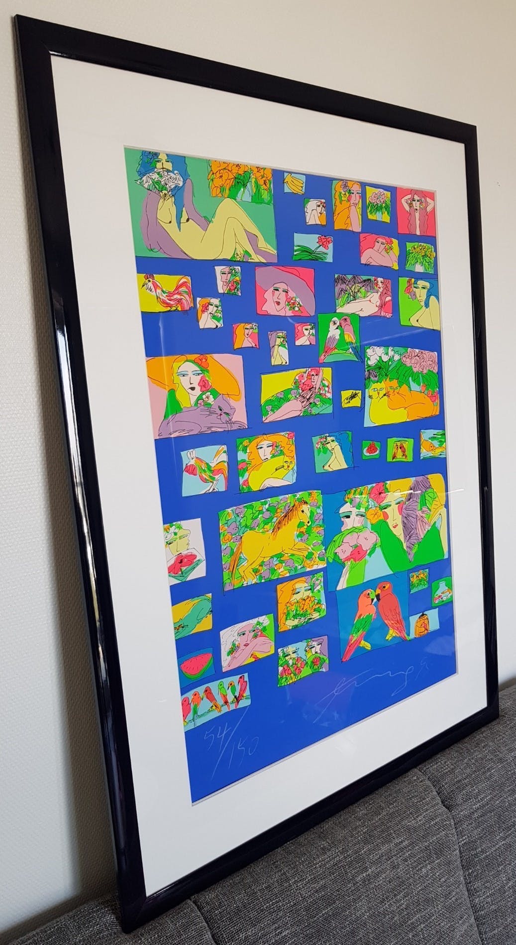 Walasse Ting - Prachtige zeefdruk (zeer groot!) kopen? Bied vanaf 425!