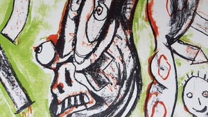 Lucebert - kleurenlitho 12/40 - gesigneerd - 1982 kopen? Bied vanaf 1!