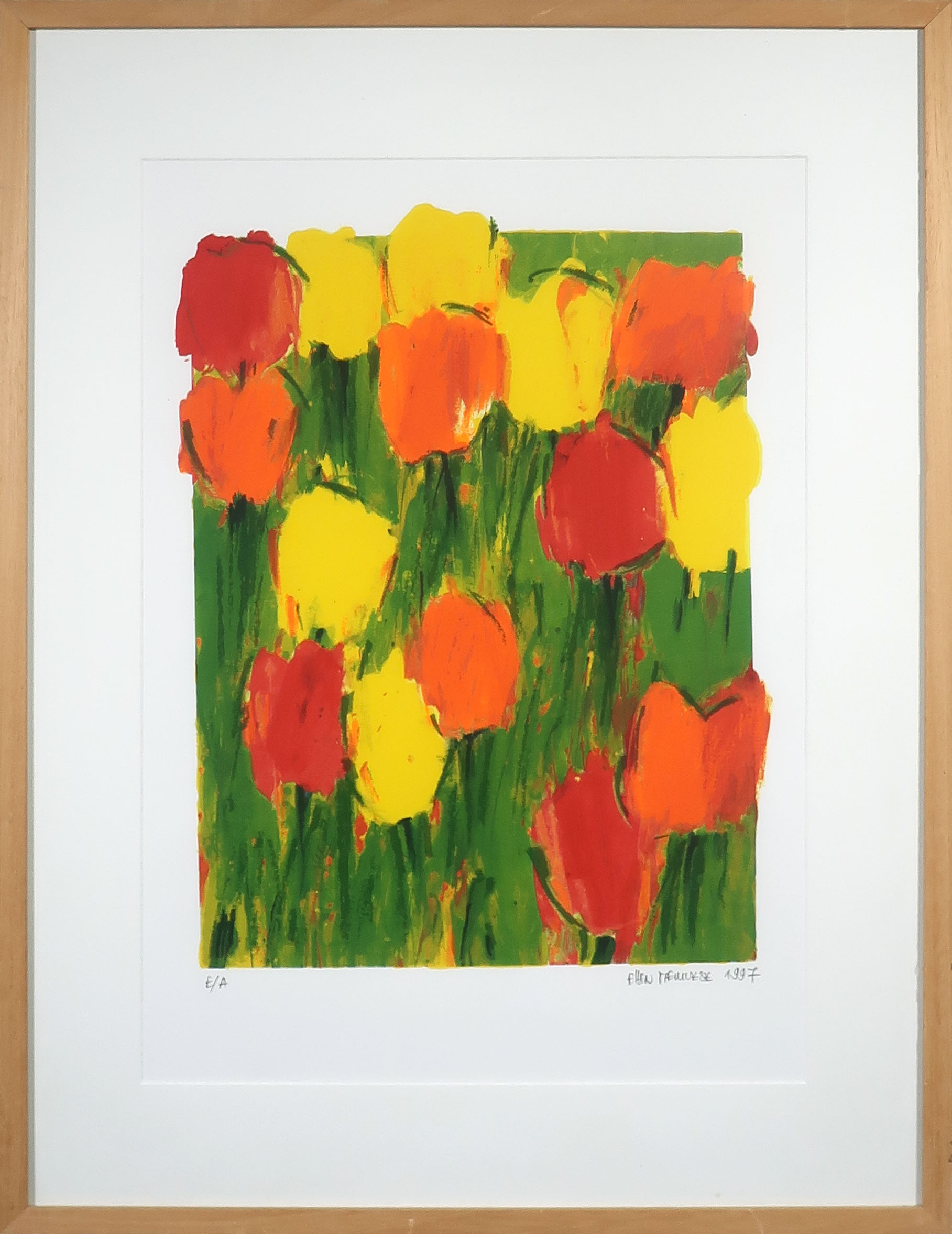 Ellen Meuwese - Giclée, Tulpen - Ingelijst verkocht voor € 50!