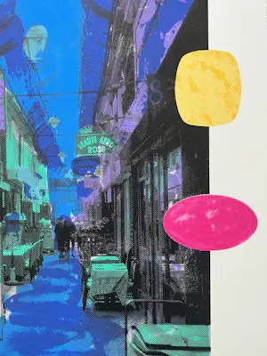 Jelis van Dolderen - handgesigneerde zeefdruk | 'Paris-Partout V' | 2002 kopen? Bied vanaf 1!