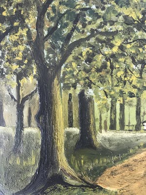 Niet of onleesbaar gesigneerd - cottage in het bos (Gesigneerd: H. Philipps) kopen? Bied vanaf 1!