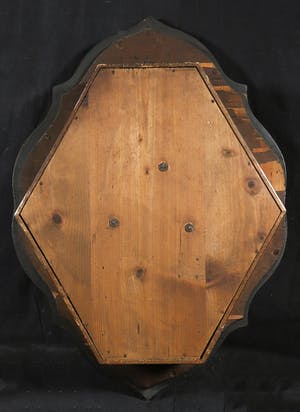 Curiosa - Houten oeil de boeuf wandklok met inlegwerk kopen? Bied vanaf 1!