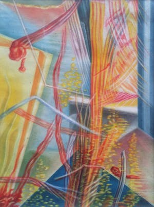 Rein van Briemen - Surabstactbeeld 18 - pastel op papier kopen? Bied vanaf 65!