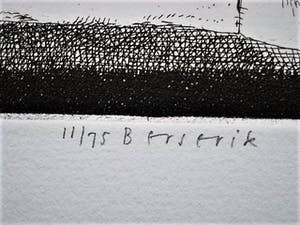 Herman Berserik - Karakteristiek Grafiek - Ets - "Opwind-eend" kleine oplage - potloodgesigneerd kopen? Bied vanaf 30!