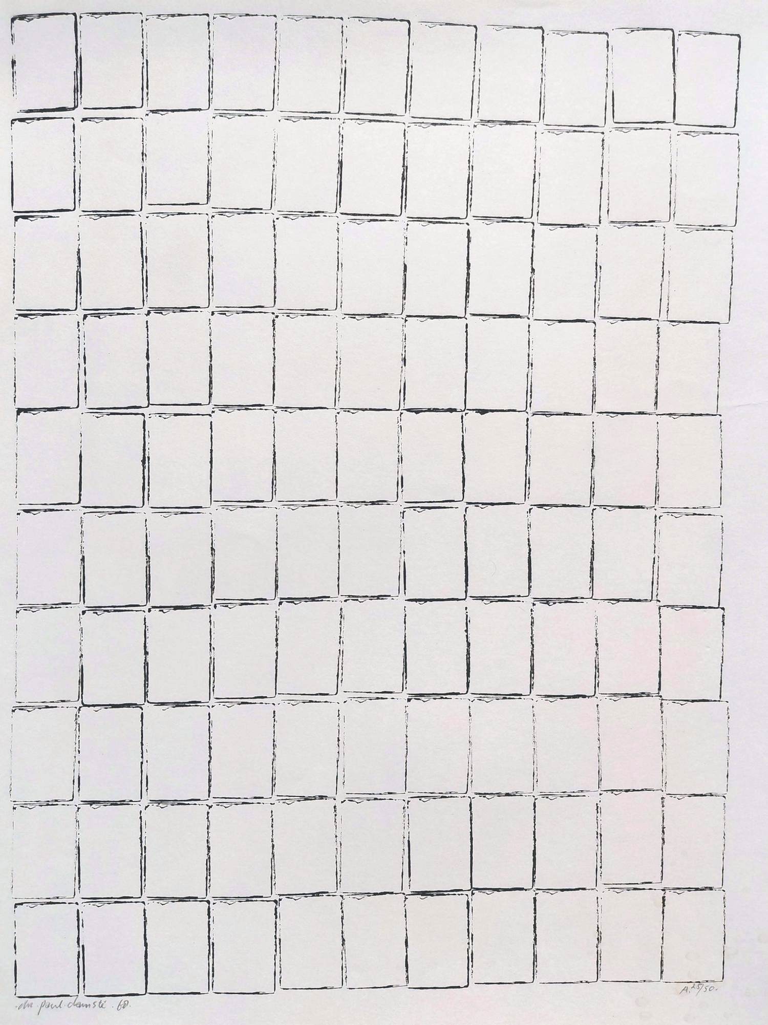 Christiaan Paul Damste - Zero compositie, tekening op papier kopen? Bied vanaf 100!