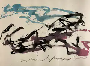 Buy Anton Heyboer - gemengde techniek op papier | 'Zonder titel'? Bid from 275!