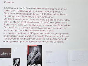 Armando - 1986 monochrome Litho uit het portfolio "Schuldige Landschaft" oplage 35 stuks! kaufen? Bieten Sie von 276!