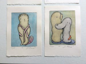 Jorg Reme - set van 4 etsen, kleine oplage, zeldzaam kopen? Bied vanaf 95!