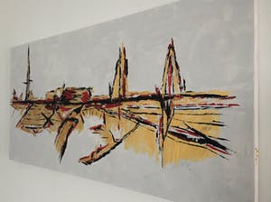 John Foppen - The Golden Harbor..... # K03 . XL. GROOT. kopen? Bied vanaf 169!