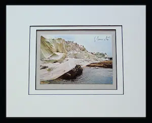 Christo - Project Wrapped Coast, Little Bay, Australia 1969 -artcard handgesigneerd kaufen? Bieten Sie von 109!