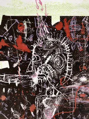 Rik van Iersel - Litho 'Kop' +Van Iersel Kunstboek "Between seeing and saying", Brochures en Tas kopen? Bied vanaf 10!