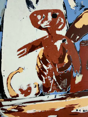 John Lie a Fo - handgesigneerde kleurenzeefdruk | 'Kabra Kapa' | 1988 kopen? Bied vanaf 60!