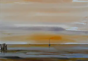 Buy Franklin Meijer - Waddenzee - Zonsondergang? Bid from 39!