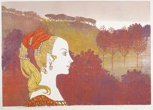 Aimee Crince le Roy - Lino- en houtsnede, Beatrice kopen? Bied vanaf 1!