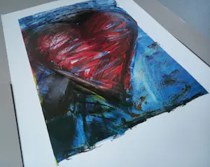 Jim Dine - Heart Farboffsetdruck Plakat vor der Schrift 1982 kopen? Bied vanaf 60!