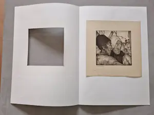 Willem van den Berg - Typische WvdB lithografie "Urk Vissermannen" potloodgesigneerd kaufen? Bieten Sie von 34!