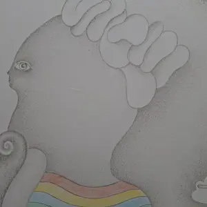 Buy Jörg Remé - Regenboogmeisje - gesigneerde litho? Bid from 49!