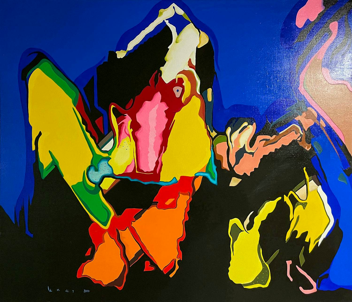 Frans Lemeer - 'Psychedelische vogel' kopen? Bied vanaf 500!