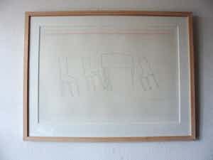 Klaas Gubbels - Zeefdruk - uit de serie Verlegen Schaduwen verkocht voor € 70!