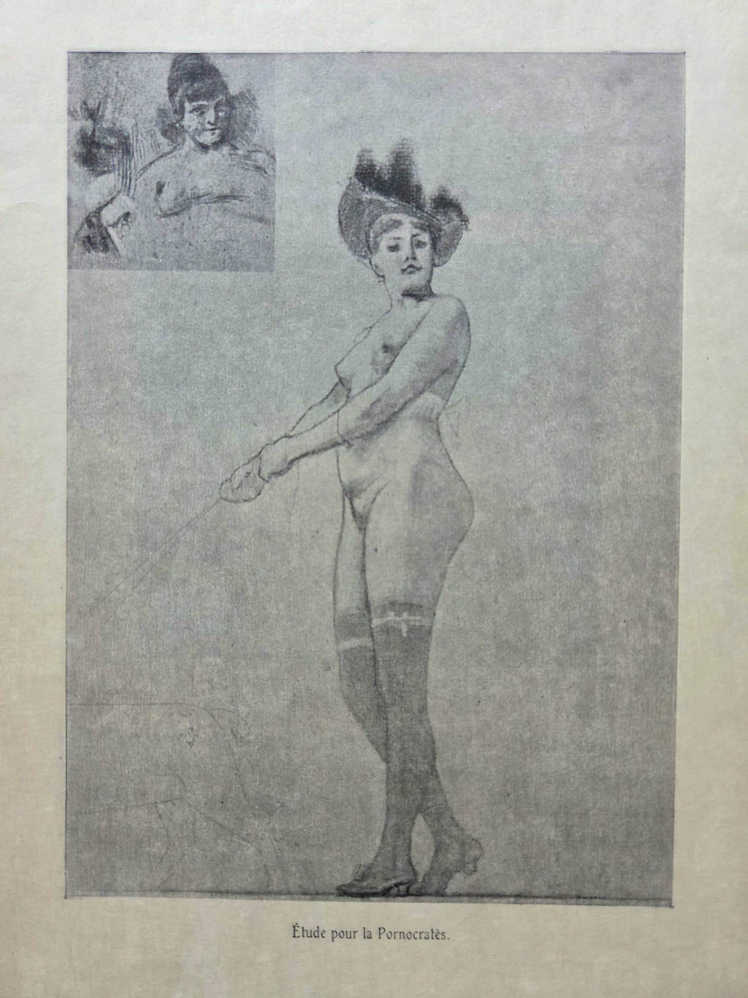 Felicien Rops - Studie Pornocrates. 1905. kopen? Bied vanaf 89!