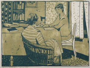 Otto B. de Kat - Twee vrouwen aan een tafel kopen? Bied vanaf 150!