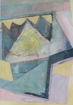 Peter Meijer - Acryl en pastel op papier- Ingelijst (Groot) kopen? Bied vanaf 75!