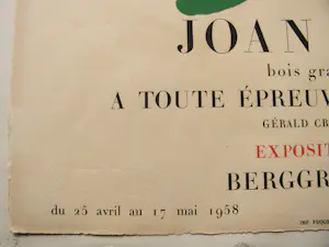 Joan Miro - HOLZSCHNITT " A TOUTE EPREUVE de PAUL ELUARD " 1959 kopen? Bied vanaf 400!