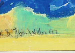 Joe Wols - Lot van twee werken met gemengde techniek op papier, De Deur en Provance kopen? Bied vanaf 1!