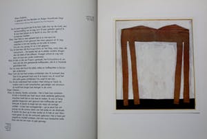 Klaas Gubbels - pen en potloodtekening in boek van galerie Espace + 3 catalogussen kopen? Bied vanaf 99!