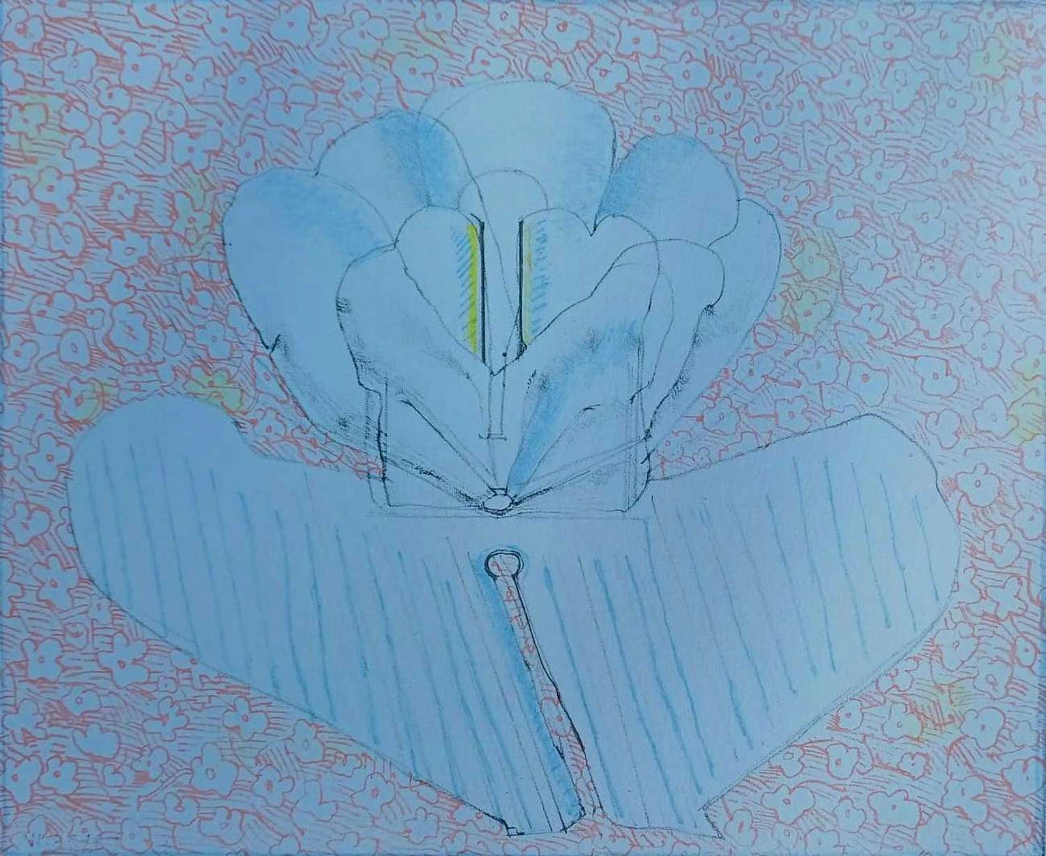 Co Westerik - Kleurenlitho: "Bloemornament" - 1987 kopen? Bied vanaf 150!