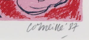 Corneille - Zeefdruk, Allegro II - Ingelijst kopen? Bied vanaf 80!