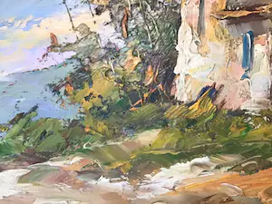 Niet of onleesbaar gesigneerd - Huis op heuvel. kopen? Bied vanaf 1!