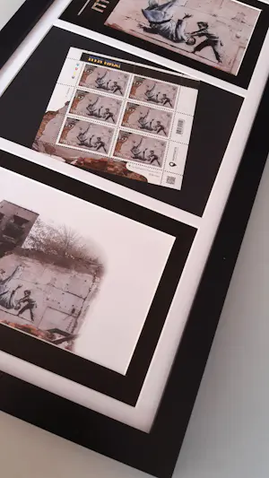 Banksy - FCK PTN! Banksy ingelijst - Complete set kopen? Bied vanaf 100!