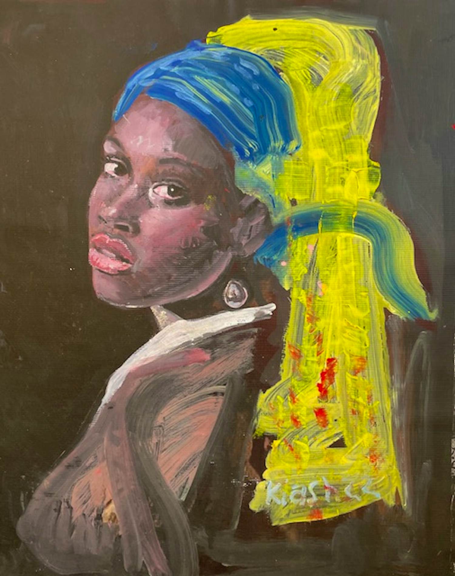 Peter Klashorst - Meisje met de Parel kopen? Bied vanaf 395!