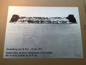 Joseph Beuys - handsign.Ausstellungsplakat- 5-Jahre Galerie Klein, Bonn verkocht voor € 250!