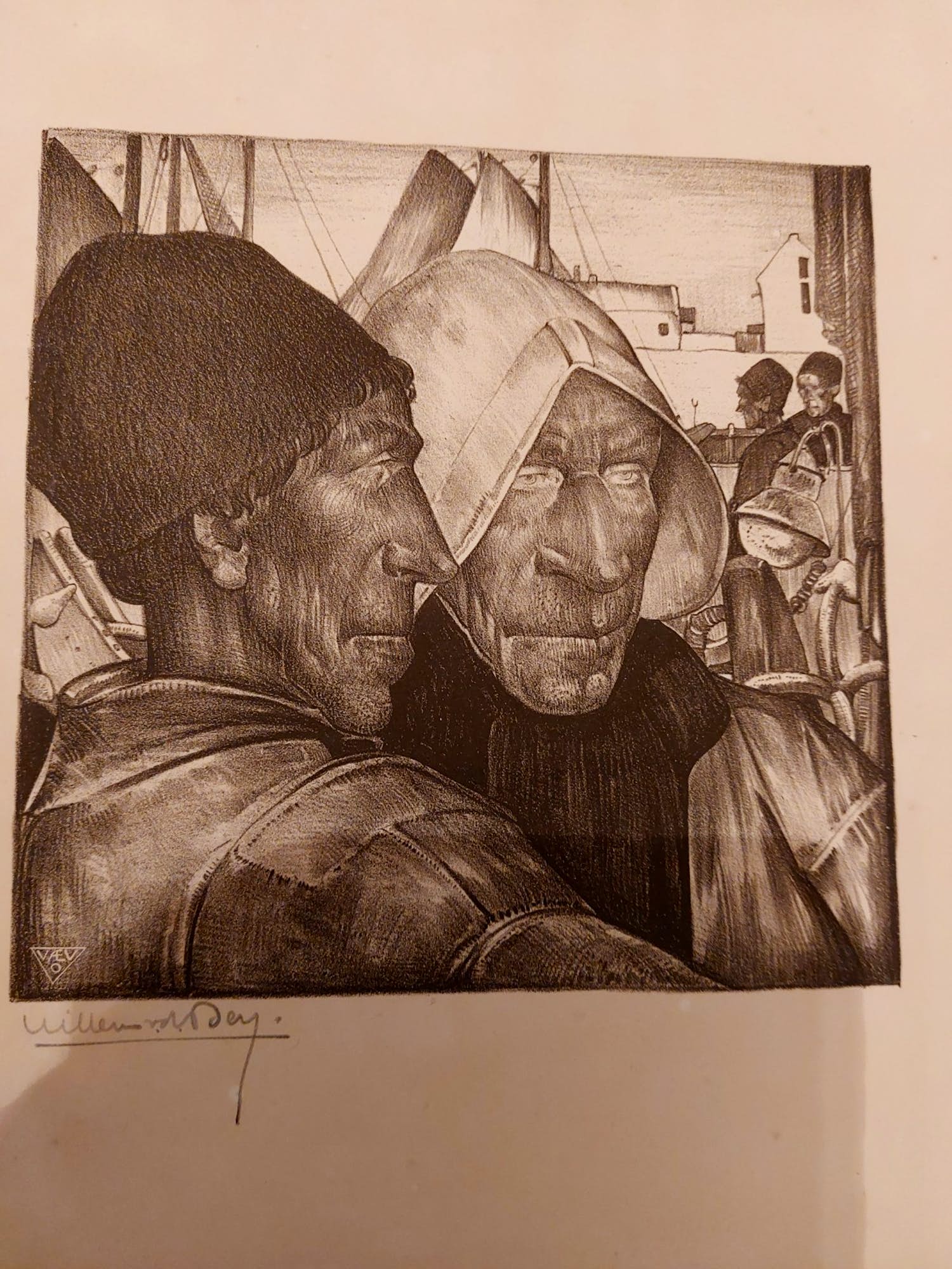 Willem van den Berg - Twee Vissers verkocht voor € 50!