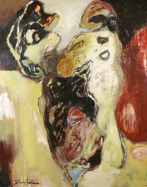 Bert Braam - Acryl op doek, Kakadu - Ingelijst (Groot) kopen? Bied vanaf 1!