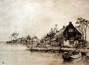 Herman Heuff - Ets - 1913 verkocht voor € 45!