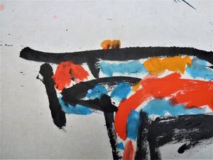 Anton Heyboer - Het dier . Kleurrijke krachtige schildering . kopen? Bied vanaf 200!